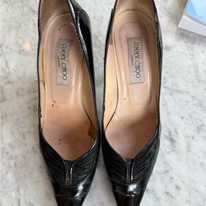 Jimmy Choo Black Patent Leather Heels